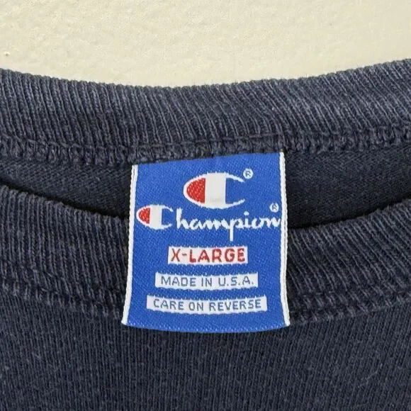 Vintage Champion Roosevelt Rough Riders Alumni T Shirt Made in USA Blue Men XL - Picture 5 of 9